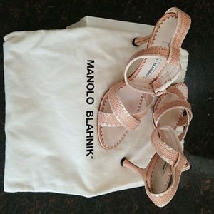 MANOLO BLAHNIK  Ankle Strap Shoes
